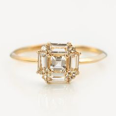 14k Vintage Inspired Art Deco Engagement Ring | Local Eclectic – local eclectic Square Art Deco Engagement Ring, October Birthstone Engagement Ring, 1920s Rings, Alternative Engagement Rings Vintage, Gold Vintage Rings, Red Sapphire Ring, Art Deco Engagement Ring Vintage, Vintage Art Deco Engagement Ring, Art Deco Jewelry Rings