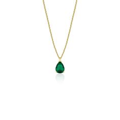 14K YELLOW GOLD PEAR SHAPE EMEALD PENDANT OR NECKLACE Here is a dainty, delicate and simple, yet classy minimalist Prong setting lab created Emerald Necklace. This is 14k Solid Gold. (We do not sell filled or plated jewelry) Perfect for everyday use. Necklace Length : 16 inches / 41.5cm Pendant Width :  6 x 4 mm   ---Absolutely stunning. Comes in a gift box.  ---Return Policy--- -You may return the unused item in its original condition for a full refund  within 14 days of items receipt date. - N Gold Emerald Necklace, Classy Minimalist, Solitaire Necklace, Lab Created Emerald, Emerald Pendant, Solitaire Necklaces, May Birthstone, Emerald Necklace, Emerald Gemstone