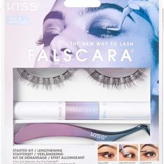 Kiss Falscara Lengthening Starter Kit Nib Never Opened And Used. Kiss Products, Kiss Lashes, Lash Extension Kit, Oil Free Makeup, Diy Lash Extensions, Diy Eyelash Extensions, Lash Adhesive, Sally Beauty, Lash Extension