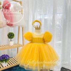 Welcome to our shop! We're delighted to have you here. Your satisfaction is our main goal, and we're happy to address any questions you may have about our products. Thank you for choosing us! ♥ Product Detail ♥ * Product Name: Yellow Tulle Dress * Product Type: Handmade * Product Material: Tulle, Satin, Cotton, Zipper. * Washable & Reusable * Stylish Short Sleeve Design * Soft and Comfortable to Wear ♥ Description ♥ Beautiful unique yellow dress, made out of bling tulle and lining. The simple st Yellow Princess Wedding Dress, Yellow Princess Style Wedding Dress, Cute Yellow Tutu Dress For Dress-up, Yellow Princess Dress For Dress-up, Yellow Tulle Tutu Dress For Party, Cute Yellow Tutu Dress For Spring, Yellow Tulle Tutu Dress For Wedding, Fitted Yellow Tutu Dress For Dress-up, Fitted Yellow Princess Dress For Dress-up