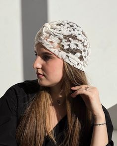 Lace turban fits perfect for spring-summer season, it has very good breathable and it's not hot in it.  READY TO WEAR: No need to tie! SIZE: One universal size fits everyone between 20.5 - 23 in. (52 - 58 cm), (XS - L). SEND AS GIFT: If you need gift box, congratulatory message and express shipping, you can choose it all during checkout the order in the cart. (You can type the words in the postcard, which you want). EXPRESS SHIPPING: USA - FedEx shipping available within 2 days and Overnight (1 day). Canada/UK/EU - DHL express shipping within 2-4 days. WORLDWIDE - DHL express shipping within 2-5 days. Choose the shipping upgrades when checkout in the cart. Fitted Summer Beach Headwrap, Elegant Summer Headwrap Hat, Spring Headscarf One Size Fits Most, Spring Beach Turban Adjustable, Trendy Fitted Headwrap For Summer, Trendy Fitted Summer Headwrap, One Size Summer Beach Turban, One Size Spring Beach Turban, Bohemian Spring Beach Turban