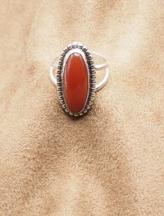 Carnelian Agate Ring US Size 7. Can be resized for no additional cost  Top: 26 mm x 13 mm; 1" x  1/2" Weight 6.2 Grams Sterling Silver 925, Handmade $65 Exclusively Designed by Richard James for Richlo Jewelry Check out our other fine jewelry at:https://www.etsy.com/shop/arizonagemstudio Red Carnelian instills a confident sense of self-assurance. It is the color of life, passion, and energy. It inspires. It's a vibrant color, reminiscent of fire. Richard James, Red Stone Ring, Carnelian Agate, Red Carnelian, Agate Ring, Red Stone, Color Of Life, Ring Handmade, Stone Ring