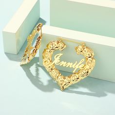 This amazing design features a simple hoop shaped earring that surrounds the name or the word of your choice in stunning script font,creating a beautiful look.Material: Copper Name Earrings, Go For It, Buy Gold, Online Earrings, Script Font, Ring Bracelet, Ring Earrings, Anklets, Necklaces Bracelets