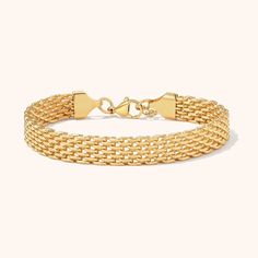 The Vintage Mesh Bracelet is a classic piece that adds a touch of elegance to any outfit. Made of high-quality materials, this bracelet is designed to withstand the test of time. The intricate mesh design is both beautiful and functional, allowing for comfortable wear all day long. Gold Mesh Bracelets, Vintage Gold Bracelet, Modern Gold Jewelry, Mesh Bracelet, Mesh Design, The Test, The Vintage, Vintage Gold, Gold Jewelry