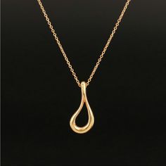 Excellent Condition! 16 Inch Chain. Timeless Teardrop Drop Necklace For Formal Occasions, Timeless Teardrop Pendant Drop Necklace For Formal Occasions, Elegant Teardrop Pendant Drop Necklace, Elegant White Gold Teardrop Pendant Necklace, Elegant Teardrop Drop Necklace For Formal Occasions, Luxury Teardrop Necklace For Anniversary, Luxury Teardrop Drop Necklace For Anniversary, Formal Teardrop Pendant Drop Necklace, Elegant Teardrop Drop Necklace For Anniversary