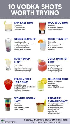 Vodka Shots Casual Dress Spring, Shots Recipes, Shots Alcohol Recipes, Shots Alcohol, Vodka Shots, Mixed Drinks Alcohol