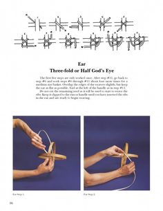 the instructions for how to make an origami doll's hand with scissors