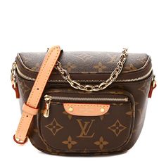 Bnib Mini Bum Bag Receipt Of Purchase In Original Packaging Louis Vuitton Bum Bag, Wholesale Designer Handbags, Luxury Bags Collection, Bags Louis Vuitton, Bum Bag, Authentic Louis Vuitton, Belt Bag, Cowhide Leather, Gold Hardware