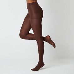 These women's opaque tights by Mixit are a must-have for your cold-weather wardrobe. They're crafted from a soft stretch-knit with a control top for added support. Wear them with boots and dresses. Features: OpaqueSupport: Control TopFiber Content: 86% Nylon, 14% SpandexFabric Description: KnitBrief Fiber Content: 98% Lycra Spandex, 2% NylonCare: Machine WashCountry of Origin: Imported Solid Elastane Hosiery For Fall, Solid Color Soft Touch Tight Tights, Solid Elastane Legwear For Winter, Solid Color Elastane Legwear For Winter, Tight Solid Hosiery For Fall, Fall Elastane Tights, Tight Brown Tights For Fall, Compressive Full-length Tights For Fall, Brown Tights For Fall