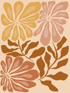 an image of some flowers on a beige and brown background with words that read, i love you