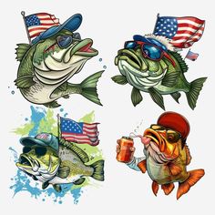 4th Of July Funny, Fish Png, Funny Fish, Fishing Humor, Window Painting, Gift For Dad, Gifts For Dad