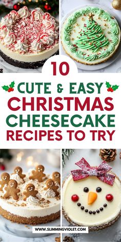 10 cute and easy christmas cheesecake recipes to try for your holiday baking project or party