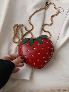 BagForLove - Compact Strawberry Novelty Bag Product Description Color Red Details Studded Type Novelty Bag Bag Size Mini Strap Type Chain Pattern Type Fruit&Vegetable Style Preppy Coating 100% Polyurethane Composition 100% Polyester Material PU Leather Size Chart INCH CM Strap Length Bag Length Bag Width Bag Height 45.3 inch 5.5 inch 2.4 inch 4.7 inch Strap Length Bag Length Bag Width Bag Height 115 cm 14 cm 6 cm 12 cm Details Pictures Similar Products h2 { text-align: center; } /* æ¢è¡ */ li{ Trendy Shoulder Bag For Valentine's Day Shopping, Red Handheld Portable Shoulder Bag, Red Portable Handheld Shoulder Bag, Red Summer Bag With Detachable Strap, Red Bags With Detachable Strap For Summer, Red Bag With Detachable Strap For Summer, Trendy Red Pouch Bag, Red Trendy Shoulder Bag, Trendy Red Shoulder Bag