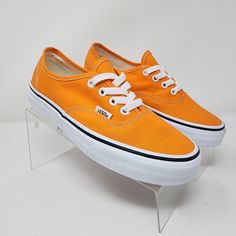 Vans Skateboarding Shoes Womens 6.5 Orange Canvas Upper Sneakers These Are Brand New. They Will Not Ship With Their Original Box. Size: 6.5 G11 Sporty Low-top Custom Vans Sneakers, Sporty Low-top Vans Custom Sneakers, Lace-up Canvas Shoes With Contrast Sole For Skateboarding, Orange Sneakers With Gum Sole For Skateboarding, Orange Low-top Skate Shoes With Contrast Sole, Casual Vans Custom Sneakers With Vulcanized Sole, Custom Vans Casual Sneakers With Laces, Casual Vans Custom Sneakers With Laces, Casual Custom Vans Sneakers With Vulcanized Sole