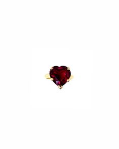 Rainbow Heart Ring in Red Garnet — FRY POWERS Heart-shaped 14k Gold Birthstone Ring, Yellow Gold Stackable Rings For Valentine's Day, 14k Yellow Gold Heart Ring With Gemstone, Heart Shaped Yellow Gold Gemstone Ring, Valentine's Day Gemstone Rings Fine Jewelry, Heart-shaped Yellow Gold Gemstone Ring, Yellow Gold Heart-shaped Gemstone Ring, Valentine's Day Gemstone Fine Jewelry Rings, Valentine's Day Fine Jewelry Gemstone Rings