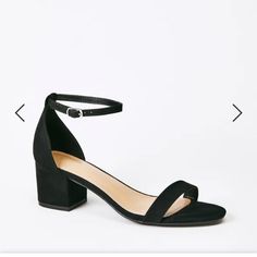 Black Ankle Strap Open Toe Heels Nwt With A Block Heel, Best Suited For Wide Feet Heel Sandals Outfit, Cinderella Shoes, Ankle Strap Block Heel, Spring Sandals, Black Block Heels, Just Fab Shoes, Justfab Shoes, Platform High Heels, Fashion Heels