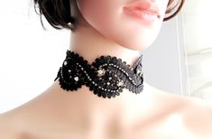 Check out this item in my Etsy shop https://www.etsy.com/listing/682637202/beaded-leaf-lace-choker-delicate Elegant Beaded Lace For Wedding, Elegant Beaded Lace For Party, Delicate Lace Wedding Jewelry, Elegant Adjustable Jewelry For Ceremonies, Elegant Fitted Embellished Lace, Bohemian Embellished Necklaces For Weddings, Bohemian Pearl Bridal Necklace For Wedding, Elegant Embellished Choker Jewelry, Elegant Embellished Jewelry For Wedding