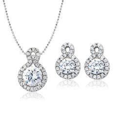 2.72 Ct diamond necklace and 1.28 Ct diamond earrings Jewelery set 75 diamond stones Color D Clarity IF 51 by DiamondlabStore on Etsy White Gold Jewelry Sets With Diamond Accents And Crystal, Dazzling White Gold Jewelry Set With Brilliant Cut, Brilliant Cut Cubic Zirconia Jewelry Sets, Round Brilliant Cut Cubic Zirconia Jewelry Sets, Round Diamond Cut Crystal Jewelry Sets, Classic Diamond Jewelry Sets With Sparkling Stones, Classic Diamond Jewelry Set With Prong Setting, White Gold Crystal Jewelry Sets With Brilliant Cut, White Gold Diamond Jewelry Sets With Prong Setting