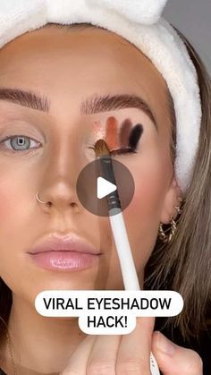 Easy Fall Eyeshadow Looks Step By Step, Eyeshadow Ideas Tutorial, Simple Formal Makeup Natural, Too Faced Eyeshadow Looks, Makeup For Narrow Eyes, Eyeshadow Tutorial For Brown Eyes, Eye Makeup Techniques Step By Step, Makeup For Wrinkled Eyes, Viral Eyeshadow Hack