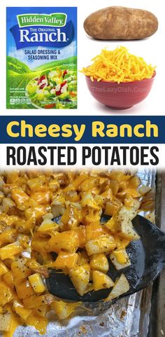 cheesy ranch roasted potatoes are the perfect side dish for any family to enjoy