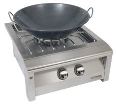 a frying pan sitting on top of an electric stove