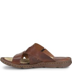 Hayka Basic | Born Shoes Brown T-strap Sandals With Leather Footbed And Closed Toe, Brown Comfortable Open-toe Sandals, Brown Slip-on Footbed Sandals With Leather Sole, Brown Leather Toe-post Sandals, Adjustable Brown Slip-on Footbed Sandals, Basic Shoes, Born Shoes, Beige Stone, Boot Socks