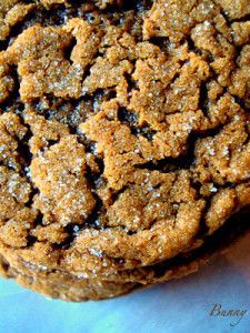 a close up of a cookie on a table