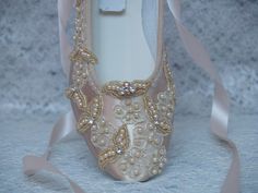 Champagne/Gold flat shoes I meticulously designed these beautiful shoes fit for a real princess on her wedding day I hand dyed and hand embellished them, these are not found in stores I used beautiful first class elements: gold Venice lace trim, silver Swarovski crystals, glass pearls, reversible ribbon. US Adult Sizes: 5, 5.5, 6, 6.5, 7, 7.5, 8, 8.5, 9, 9.5, 10, *11 & 12 and W Wide width from 6W - 10W, 11W, 12W Please contact to help you with Size confirmation, by helping you measure your f Elegant Embellished Ballet Flats For Formal Occasions, Elegant Wedding Shoes With Laces For Ceremony, Elegant Wedding Shoes With Laces, Elegant Laced Wedding Shoes For Ceremony, Elegant Lace Wedding Shoes For Ceremony, Elegant Almond Toe Ballet Flats For Wedding, Elegant Closed Toe Wedding Shoes With Laces, Elegant Wedding Ballet Flats With Round Toe, Elegant Round Toe Ballet Flats For Wedding