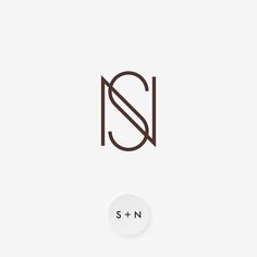 the letter s and n is made up of two letters, one in brown and white