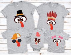 Funny Face Turkey Shirts, Thanksgiving Group Tees, Turkey Family Shirts, Cute Turkey Shirt, Thanksgiving Family Tees, Thanksgiving Gift Thank you for visiting our shop. This special Funny Face Turkey t-shirt is part of our unique collection. Please order for your loved one. We ll beautifully print full color on soft cotton shirt and ship next day. HOW TO PLACE YOUR ORDER * Choose your t-shirt color * Choose your size * Choose your design&text color * PLEASE make sure all your order's steps PRODU Cute Turkey, Shirts Cute, Turkey Shirts, Thanksgiving Family, Family Tees, Design Text, Funny Face, Thanksgiving Gift, Thanksgiving Gifts