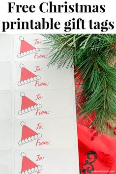 free christmas printable gift tags for kids to use on the tree or in front of them