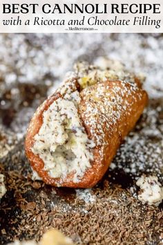 the best cannoli recipe with ricotta and chocolate filling is an easy dessert