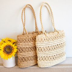 Elena Handbags Long Handle Floral Design Straw Beach Tote Natural Crochet Bag For Beach Season Outings, Bohemian Tote Beach Bag For Summer Outings, Bohemian Beach Tote Bag For Summer Outings, Bohemian Tote Bag For Summer Outings, Bohemian Lightweight Bags For Beach Season, Beige Bohemian Beach Bag For Summer Outings, Summer Style Crochet Bag For Beach Season, Lightweight Summer Crochet Bag, Bohemian Straw Bag For Summer Outings