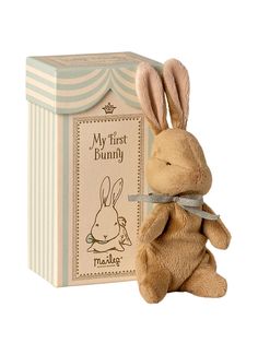 Maileg My First Bunny Light Blue Weston Table Maileg Bunny, Rabbit Light, Maileg Mouse, Bunny Soft Toy, Baby Activity, Baby Presents, Rabbit Dolls, Bunny Doll, Bunny Plush