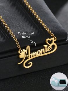 This personalized gold heart name necklace with layered heart charms is the perfect choice to offer your loved ones a sentimental gift with a personal touch. You can customize each heart by adding the names or special words you desire. This necklace is a wonderful option to give to your friends or loved ones on weddings, birthdays, Christmas, or other special occasions. With its cute heart-shaped design, it will surely delight them and make them feel special! 💖 Gold Custom Name Necklace For Anniversary, Custom Name Gold Necklace For Anniversary, Customized Name Necklace For Anniversary Gift, Gold Charm Necklace With Custom Name For Anniversary, Customizable Stainless Steel Necklaces For Valentine's Day, Gold Stainless Steel Necklaces For Anniversary Gift, Personalized Stainless Steel Heart Necklace, Custom Name Heart Necklace For Valentine's Anniversary, Personalized Gold Necklaces For Anniversary Gift