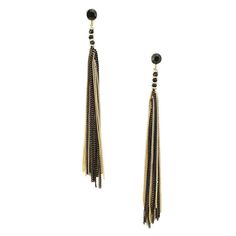 LOVELY DROP EARRINGS - These earrings feature long tassels mixed with gold colored tassels, which makes it look more unique and eye-catching. STYLE - Perfect for any occasion to wear, whether it is a birthday party, dinner night out, wedding, and more! Show your personality by pairing these lovely earrings with your favorite night outfit or even with your everyday casual look. AMAZING GIFTS - Treat your friends, family, or even yourself with these adorable pair of earrings. They make a great gif Metal Chandelier Earrings With Tassels For Party, Trendy Gold Tassel Earrings With Fringe, Long Drop Tassel Earrings For Party, Long Drop Metal Tassel Earrings For Party, Trendy Tassel Earrings With Dangling Beads, Chic Metal Dangle Tassel Earrings, Chic Metal Tassel Dangle Earrings, Chic Dangle Tassel Earrings, Trendy Tassel Earrings With Dangling Beads For Party