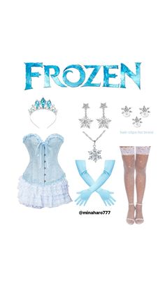 an image of a frozen princess outfit and accessories