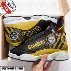 AIR JD13 SNEAKERS jd210 Jordan 13, Pittsburgh Steelers, Custom Shoes, Converse High Top Sneaker, Converse Chuck Taylor High Top Sneaker, Fashion Company, Types Of Shirts, Order Now, Mens Tank Tops