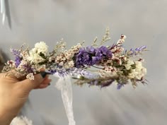 Purple Lavender Crown, Country and Bohemian hair wreath, Girl's Crown, Bride's hair accessory, Engagement Crown, Artificial Flower Crown This beautiful crown is handmade from the immortal dried crystal grass flower. Please note that the color of all flowers will vary from batch to batch.  Usually the child size is 43cm, adult size is 45cm, we provide customized service, you can measure the head circumference and provide the size, I will make according to your requirements!  Transportation: It takes about 10 to 18 days to reach the United States and Canada. In the UK, Germany and other countries, please try to buy in advance and prepare enough time. Some dried flowers are treated or colored. Therefore, they may have their own smell. Because it is a natural product, the color and length may Purple Flower Headpiece, Purple Wedding Hair Accessories, Flower Crown Purple, Lavender And Sage Wedding, Artificial Flower Crown, Lavender Crown, Purple Flower Crown, Daisy Flower Crown, White Flower Crown