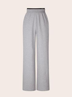 Aesthetic Sweatpants, Dream Pants, Walter Boys, Waistband Design, Taking A Walk, Relax Pants, Cotton Sweatpants, Square Neck Top, Grey Pants