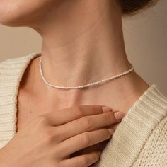 Brinley Tiny Pearl Choker Necklace Pave Heart Necklace, Mexico Fashion, Heart Locket Necklace, Pearl Choker Necklace, Baroque Style, The Chain, Baroque Fashion, Pearl Choker, Heart Locket