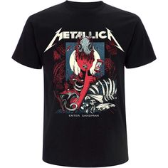 Officially Licensed METALLICA T-Shirt - Rock On with Iconic Style!Embrace the energy and passion of one of the most influential bands in the heavy metal genre with this officially licensed METALLICA T-shirt. Whether heading to a concert, hanging out with friends, or simply showcasing your love for METALLICA, this versatile tee is the perfect addition to any fan's wardrobe.Features and BenefitsOfficially Licensed: Proudly wear your love for METALLICA with this officially licensed T-shirt, ensurin Rock Style T-shirt With Band Logo For Music Festivals, Alternative Style T-shirt For Music Festivals With Screen Print, Alternative Style Concert T-shirt With Screen Print, Alternative Style Pre-shrunk T-shirt For Music Festivals, Alternative Style Graphic T-shirt For Fans, Alternative Graphic Design T-shirt For Fans, Alternative Style Graphic T-shirt For Concerts, Alternative Style T-shirt With Front Print For Concerts, Alternative Style Fan Merchandise T-shirt With Front Print