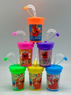 PRICES MAY VARY. 6 - 6oz Cups, 5.5 inches tall, Snap On Lids Assorted Neon Colors You will receive all items Separate in your package Assembly of cups and application of stickers is required 6 assorted “Elmo“ themed stickers Create your own Sipper Cups! 6 Lightweight Party Favor Cups (assorted colors), 6 Stickers, 6 snap on Lids, 6 Straws with caps. Fun DIY (Do It Yourself) Project the kids can join in on. Customize sipper cups with stickers to match your party theme. Assembly of cups and applic Diy Elmo Birthday Party, Elmo Party Favors, Kids Party Cups, Party Favor Cups, Favor Cups, Bubble Party, Elmo Birthday Party, Elmo Party, Elmo Birthday