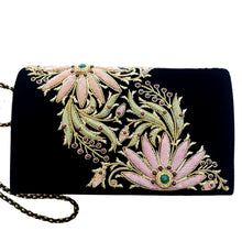 Orange And Pink Flowers, Peacock Clutch, Statement Purse, Pastel Orange, Floral Handbags, Velvet Clutch, Wedding Clutch, Gold Velvet, Floral Tapestry