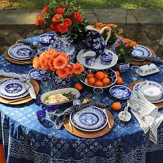 Complete the look of your classy table setting with these Pip Vintage Blue Floral Napkin Rings! The timeless inspired design gives these rings the perfect finishing touch. Set includes four (4) napkin rings Each ring measures 1.3H x 1.9 in. in diameter Crafted of stoneware Features hand-painted, Italian floral designs Hues of white and blue Durable for everyday use and entertaining Food safe Care: Dishwasher safe. This item is available at Kirklands.com only, not available in stores. Please note: this item cannot be shipped to APO/FPO addresses. | Pip Vintage Blue Floral Napkin Rings, Set of 4, White/Blue, 1.3H x 1.9 , Stoneware | Kirkland's Home Blue And White Table Setting, White Table Setting, White Table Settings, Ceramic Utensil Holder, Blue Garden, Chinese Ceramics, White Table, Table Accessories, Garden Table