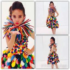 Disfraces hechos con materiales reciclados.. Recycled Dress For Kids, Baby Kostüm, Diy Kostüm, Plastic Dress