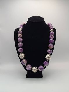 Designer Meran 925 Silver Balinese Filigree Graduated Chunky Beaded Amethyst Necklace  Item w#819 Clean and in good condition  Signed Meran  Marked 925  Indonesia  Graduated Beaded Genuine Amethysts Welcome to Westgate Jewels! At Westgate Jewels, we specialize in vintage estate jewelry, vintage designer jewelry, Vintage Native American jewelry and wears, Collectables, and Vintage fine karat gold and sterling silver jewelry. Our Collection Our shop features items in estate, antique, and vintage c Bethlehem Pa, Vintage Native American Jewelry, Vintage Designer Jewelry, Amethyst Beads, Amethyst Necklace, Cool Necklaces, Native American Jewelry, Jewelry Vintage, Unique Charms