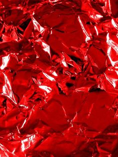 red tinfoil is shown in this close up photo