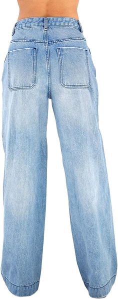 Experience the ultimate style and comfort with our Boyfriend Style Blue High Waist Straight Leg Denim Jeans. Made with high-quality denim, these jeans provide a relaxed yet flattering fit. The high waist design flatters your figure while the boyfriend style adds a touch of effortless cool. Upgrade your wardrobe with these must-have jeans. 73% Cotton, 25% Polyester, 2% Spandex. Hand or machine wash, Soft and lightweight. Size Chart XS = Dress 0-2, Bust, 31"-32.5", Waist 23"-24, Hip 31"- 34"Small Medium Wash High Rise Relaxed Fit Flare Jeans, Trendy Medium Wash Cropped Denim Jeans, High Rise Medium Wash Denim Flare Jeans, High Rise Medium Wash Flare Jeans, High Rise Washed Blue Jeans, Washed Blue High Rise Relaxed Fit Jeans, High Rise Washed Blue Relaxed Fit Jeans, Light Wash High Rise Casual Jeans, Relaxed Fit Dark Wash Denim Flare Jeans