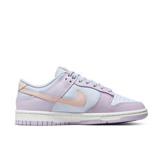 Pastel Sneakers With Rubber Sole For Streetwear, Nike Lavender Sneakers For Sports, Pastel Low-top Sneakers With Rubber Sole, Pastel Nike Lace-up Sneakers, Sporty Lavender Sneakers With Rubber Sole, Lavender Sporty Sneakers With Rubber Sole, Sporty Pastel Sneakers For Streetwear, Lavender Low-top Sneakers For Streetwear, Nike Lavender Low-top Sneakers